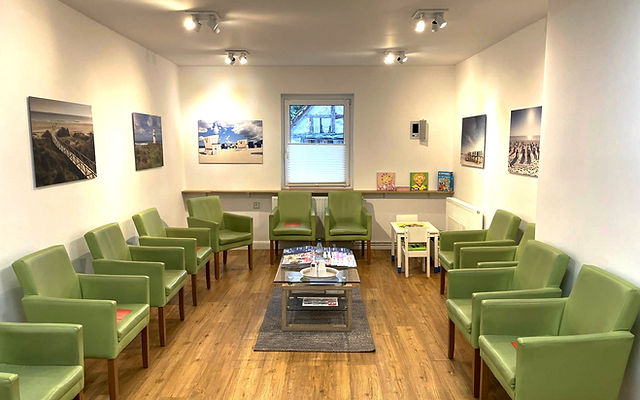 Wartezimmer der Hausarztpraxis Trommer in Teupitz